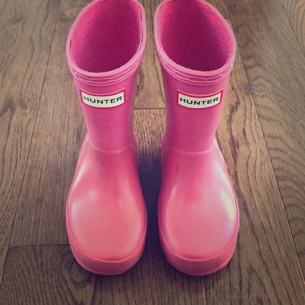 Girls Hunter Boots used